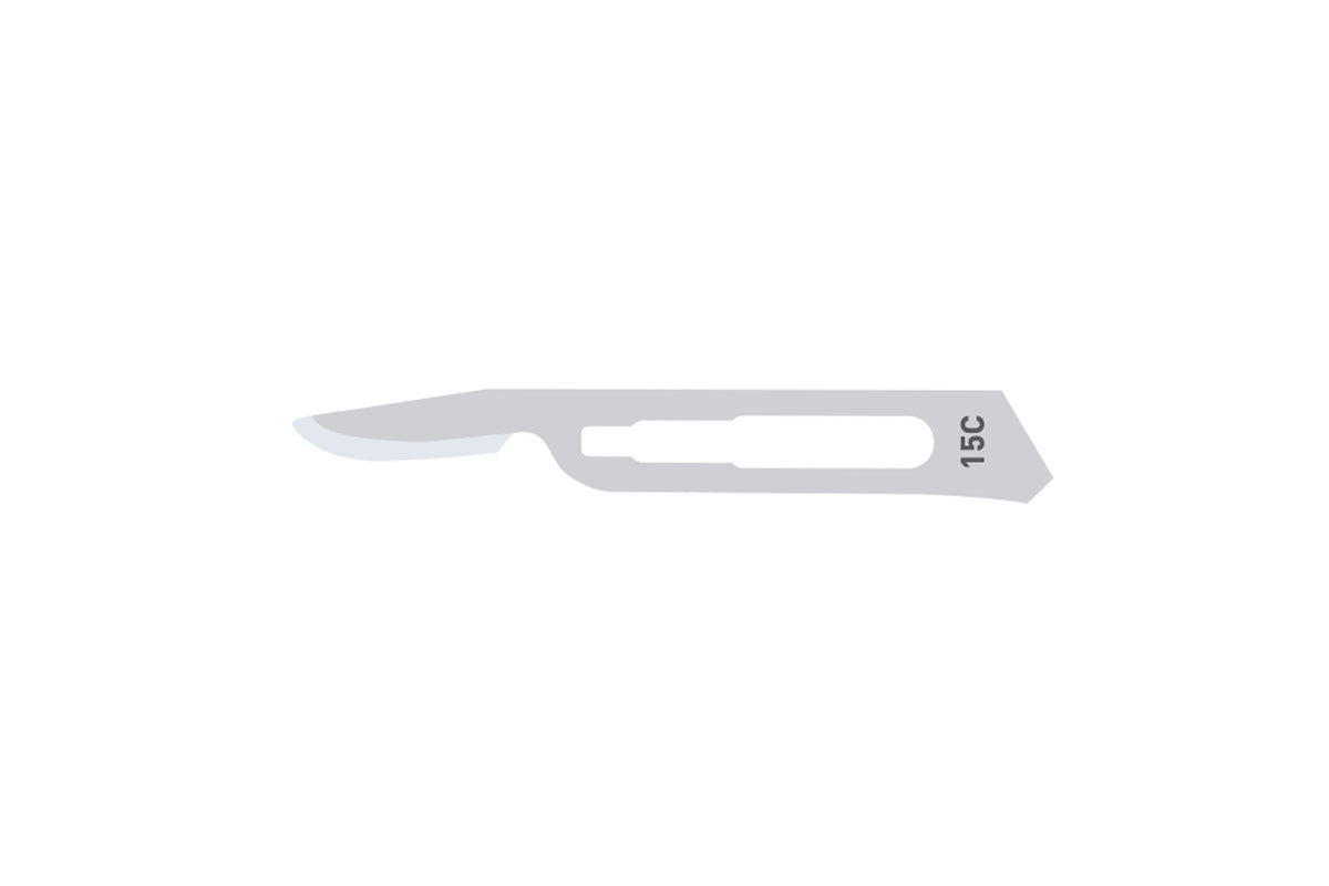 Scalpel blades no. 15C mini, pack of 100