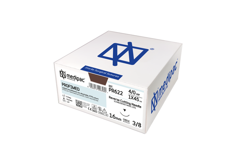 PTFE - Monofilament non-absorbable suture, pack of 24