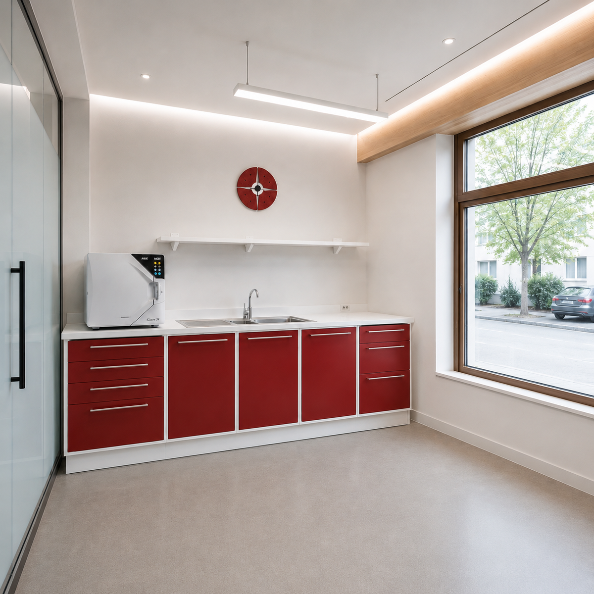 Komfort sterilisation and cleaning room