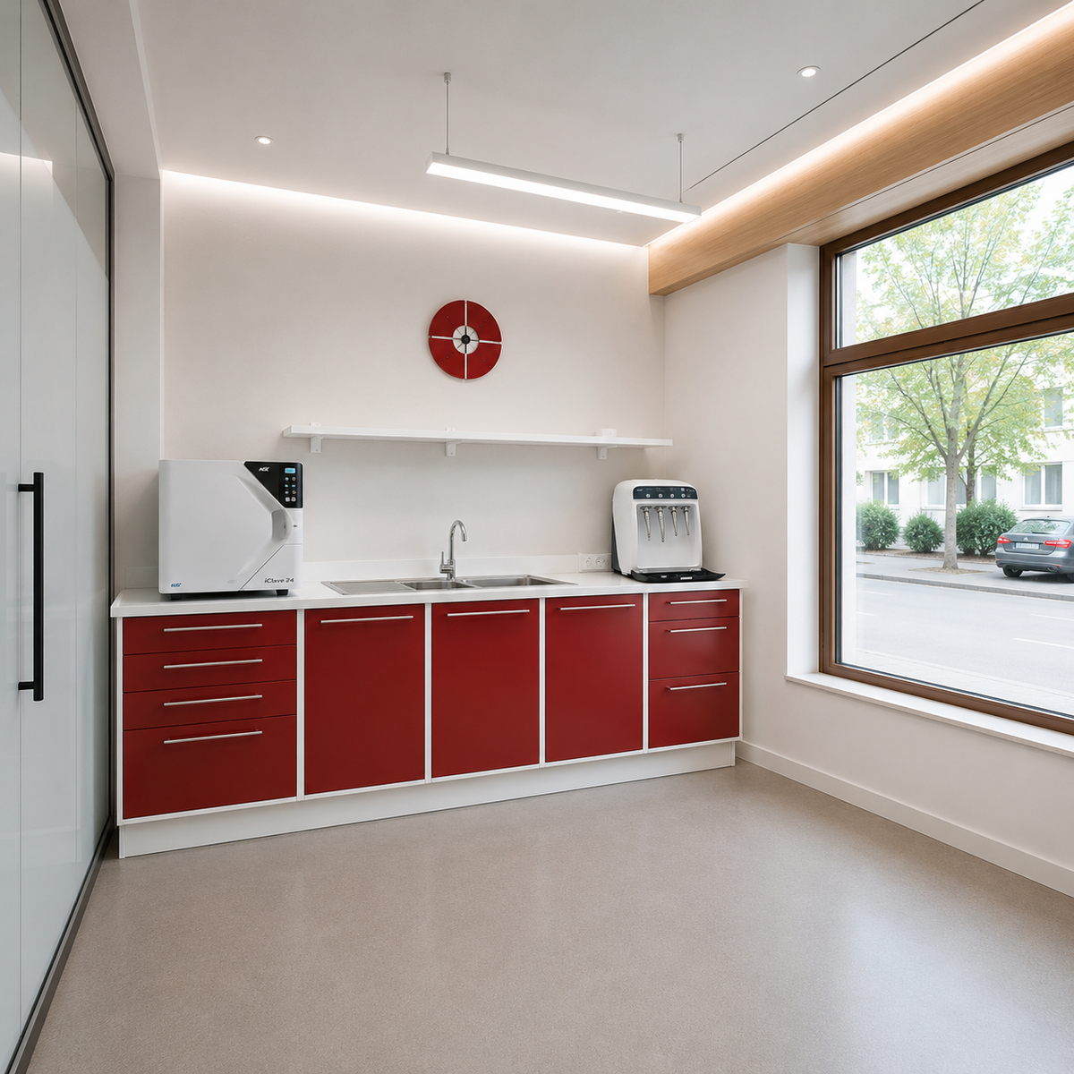 Komfort sterilisation and cleaning room