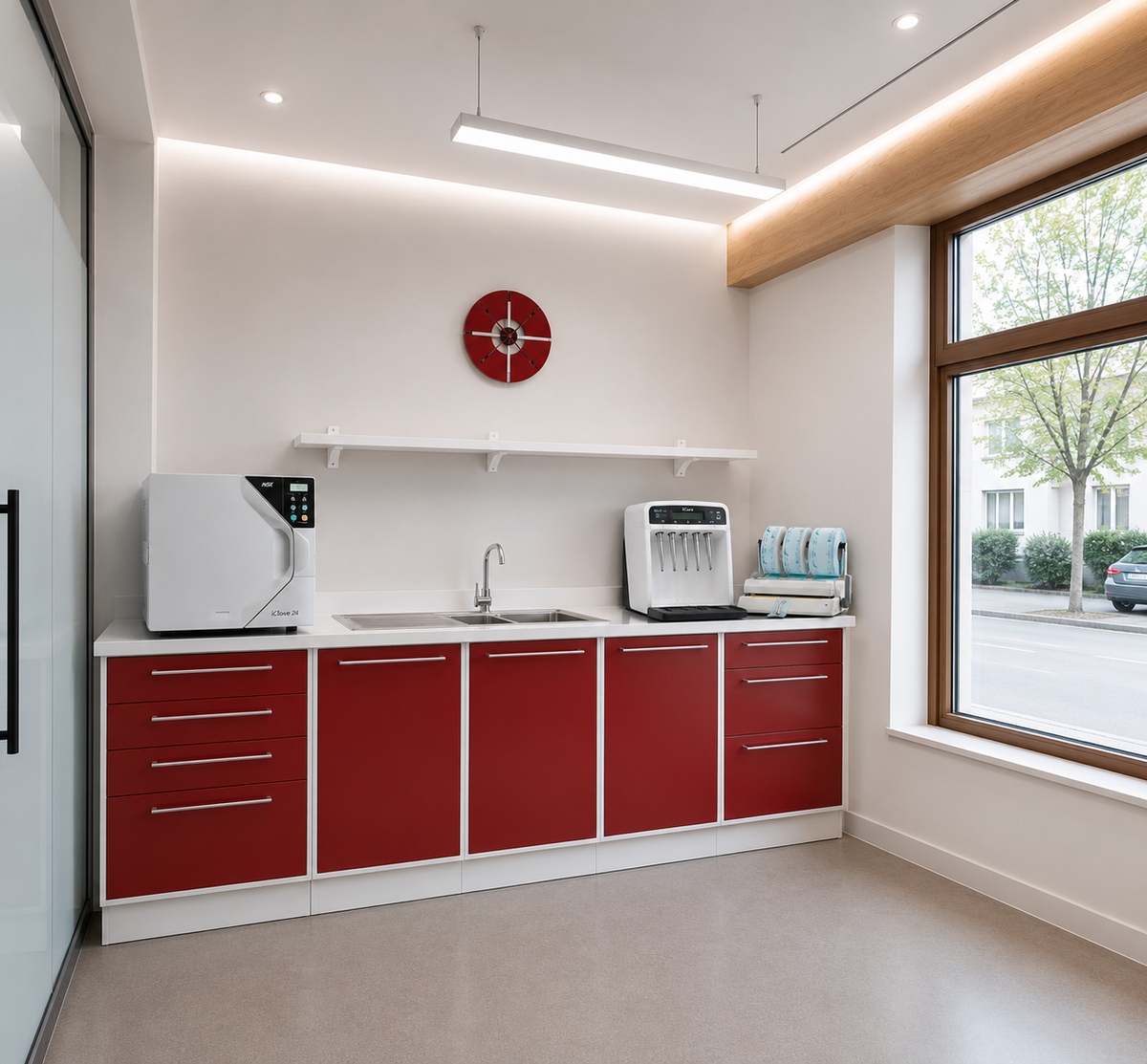 Komfort sterilisation and cleaning room