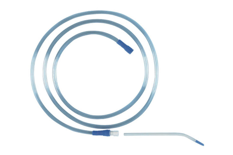 Sterile soft suction tube with suction tip