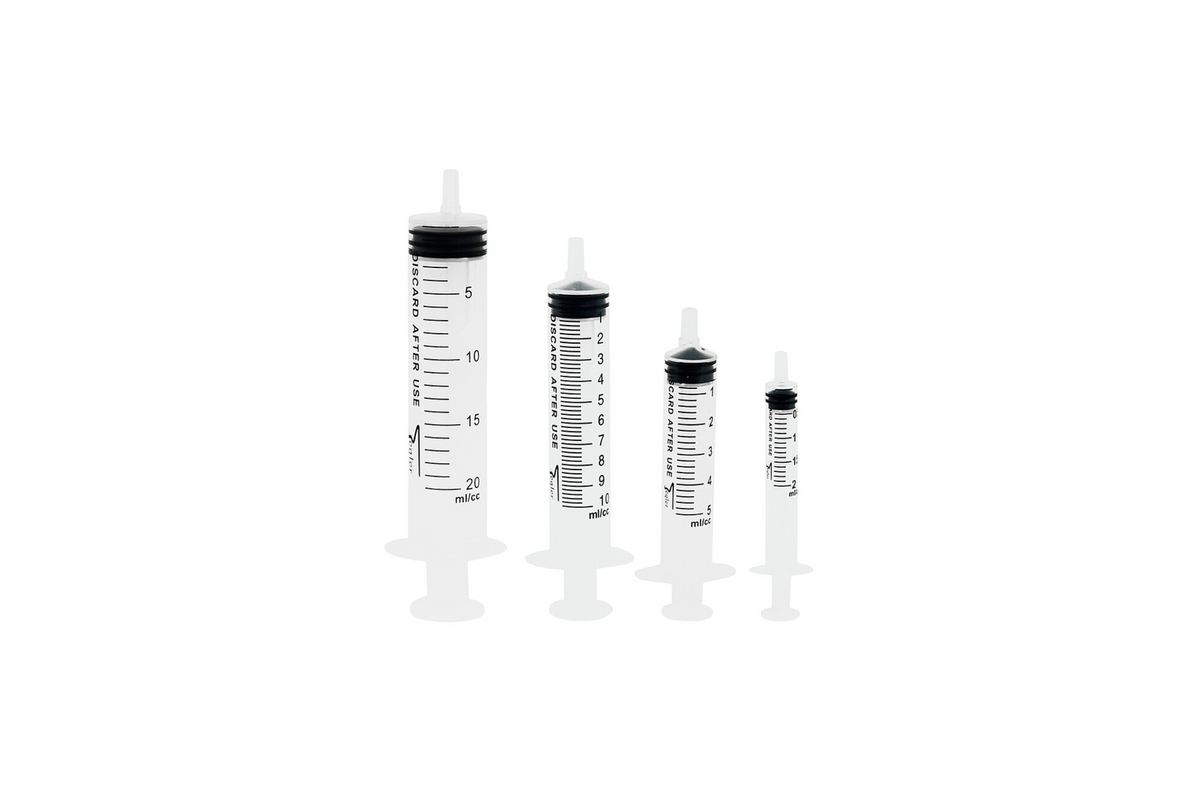 Komfort Sterile irrigation syringes with Luer fitting