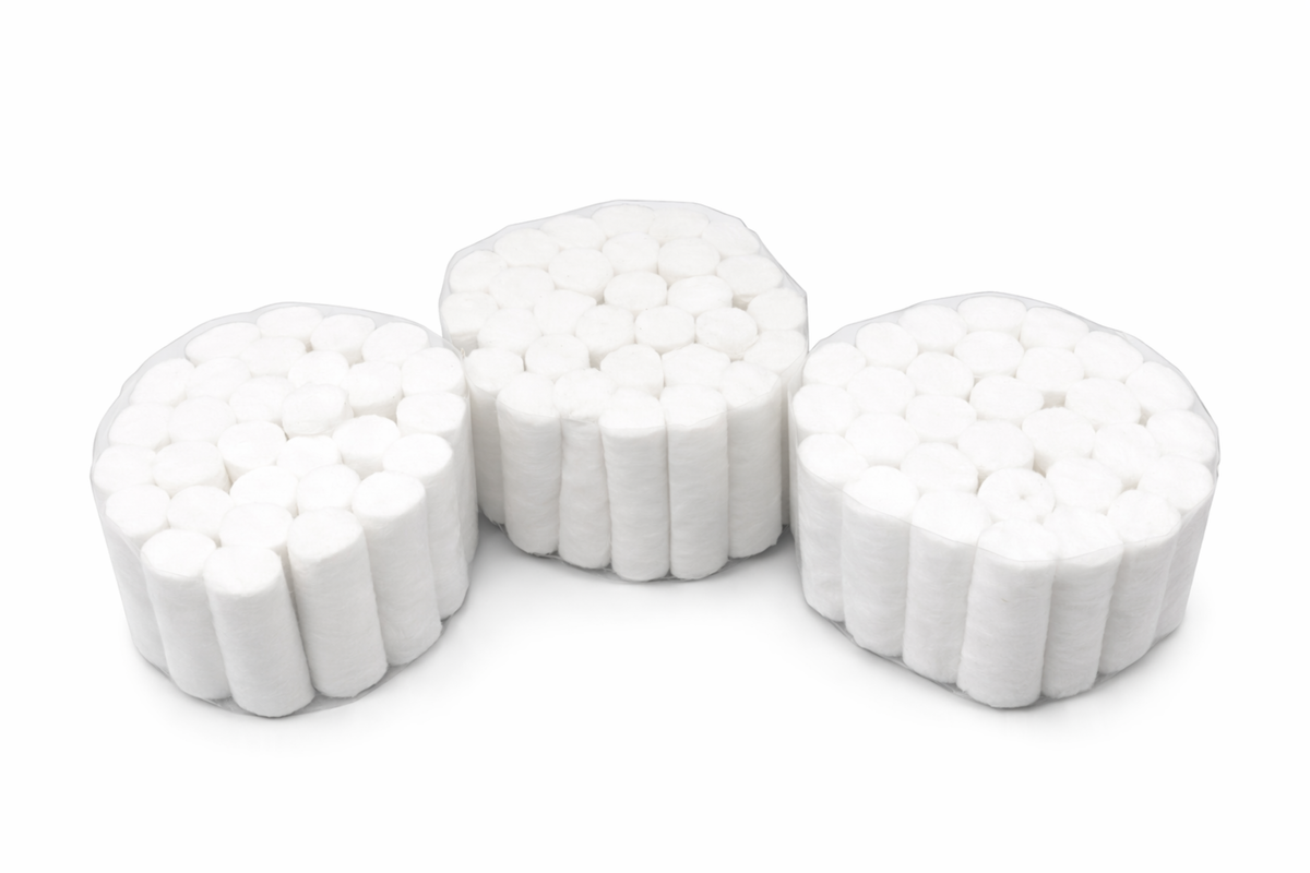 Komfort Cotton Rollers, Pack of 600 Pieces